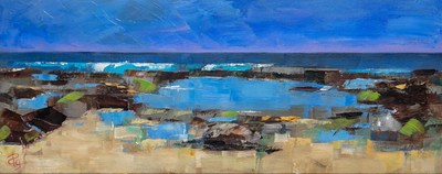 Kingsbarns Beach
oil on canvas  20 x 50 cm
£950