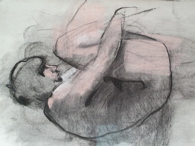 Erinclare Scrutton
Figure 1
charcoal and pastel 45 x 30 cm
£295(unframed)