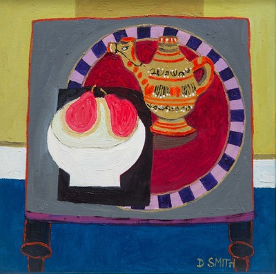 David Smith RSW
Camel Teapot and Pears
Oil  30 x 30 cms
£850