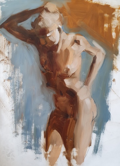 Figure II
Oil and Charcoal on Paper 54 x 38 cm
£690